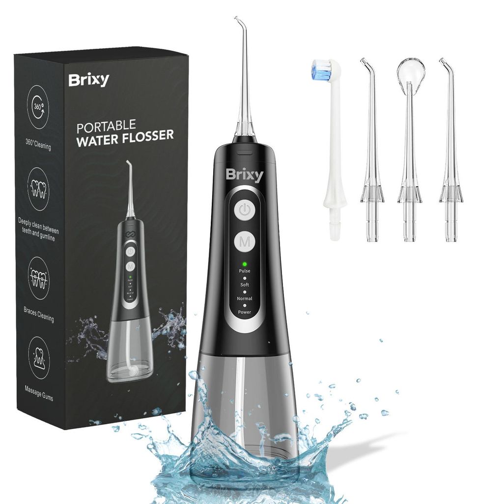 Infinity Goods Waterflosser – Munddusche – Elektrisches Zahnseidegerät – Kabellos und wiederaufladba