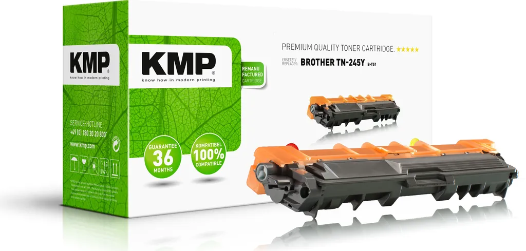 Toner jaune pour Brother TN-245 Y, idéal pour impressions bureautique