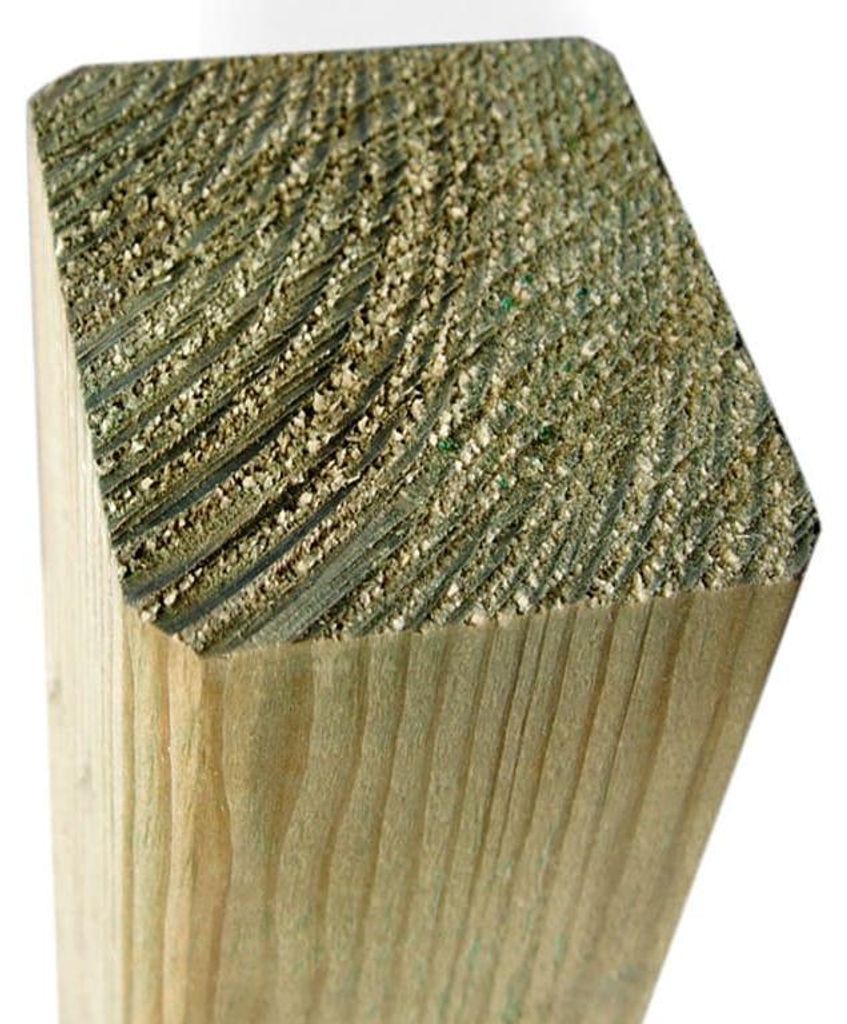 WOODTEX | 4,50 m | Kiefer 450 cm Zaunbohlenpfosten, Produktbild 