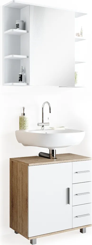 Ensemble meuble de salle de bain Vicco Ilias coloris chêne Sonoma - 8