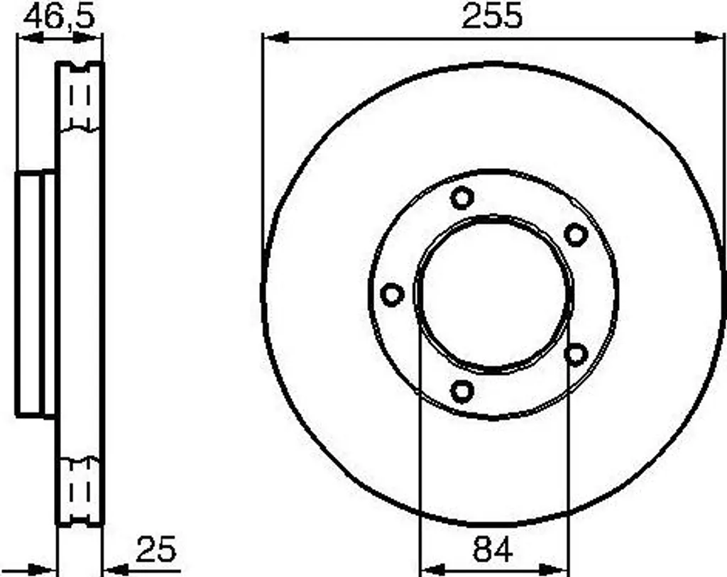 Disque de Frein Haute Performance Bosch 0 986 478 452 - Alliage Fonte Robuste
