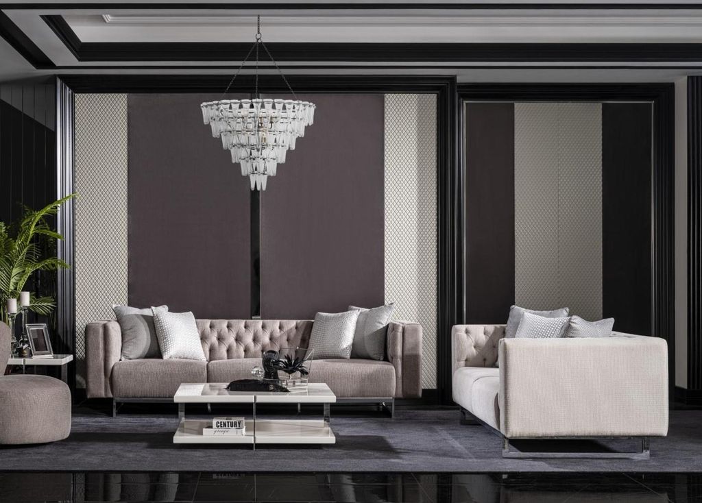 Sofagarnitur 4 3 Sitzer Set Design Sofa Polster Couchen Couch Modern