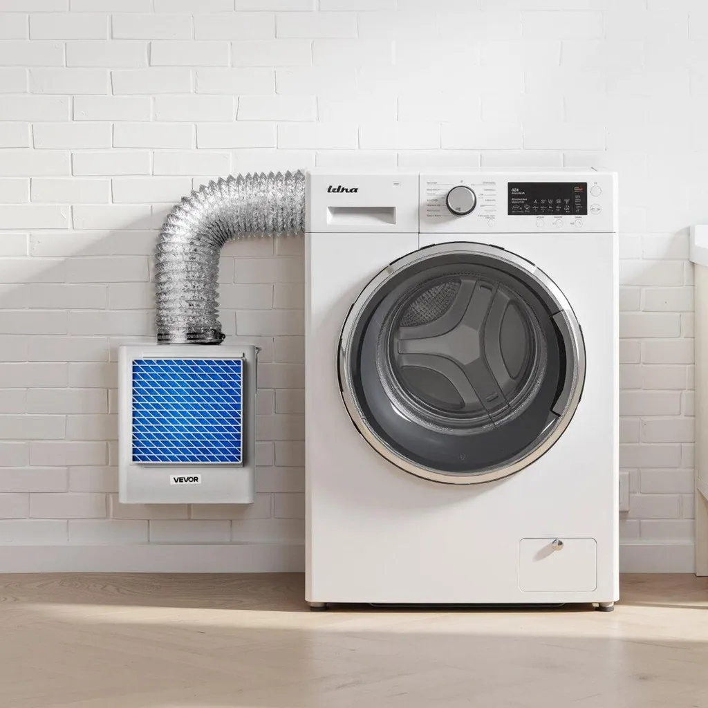Fini l'Humidité : Kit de Ventilation Sèche-Linge Intérieur ABS 99mm Pro - 8