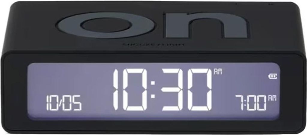 Lexon LR158N0 Digitalwecker Flip Mini Schwarz 1