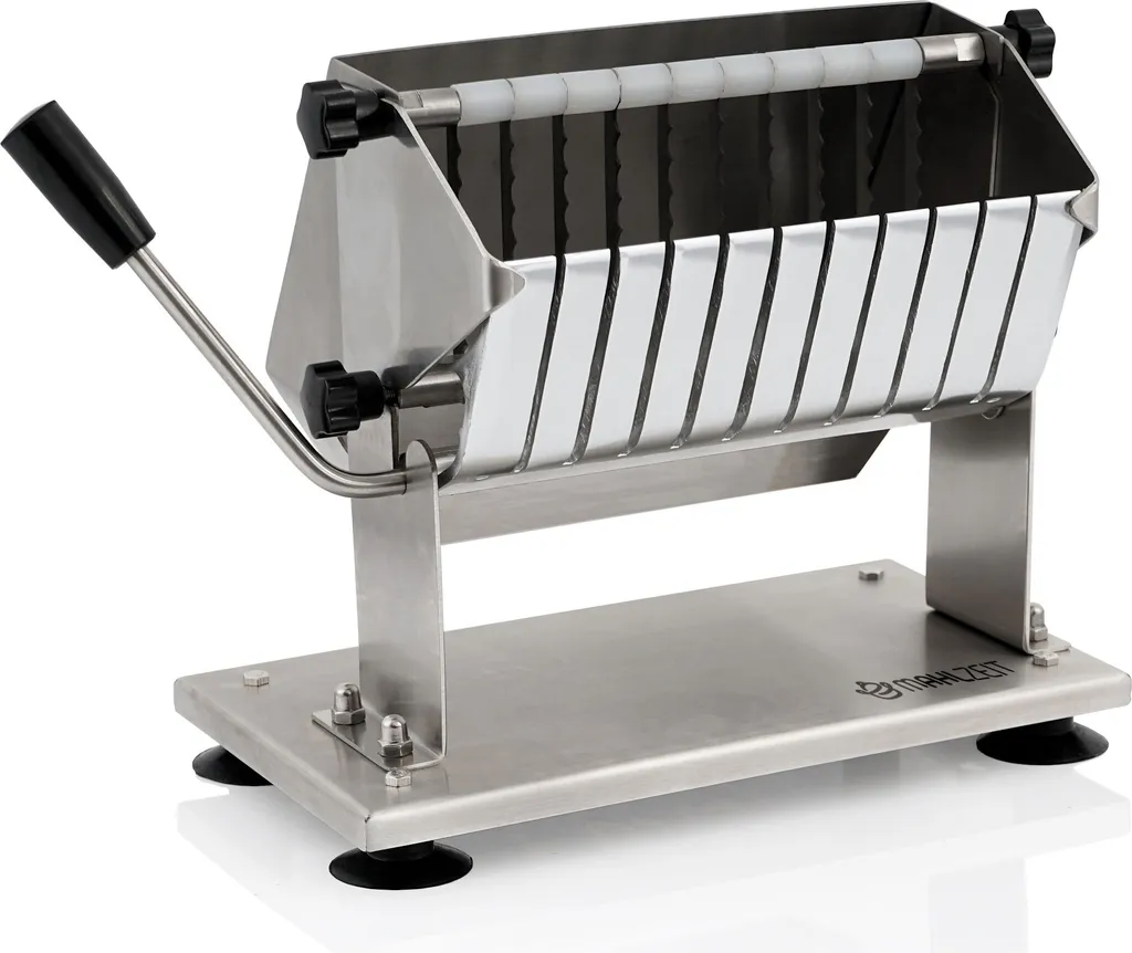 Coupe-saucisse manuel idéal pour snacks et buffets tranches de 18 mm inox