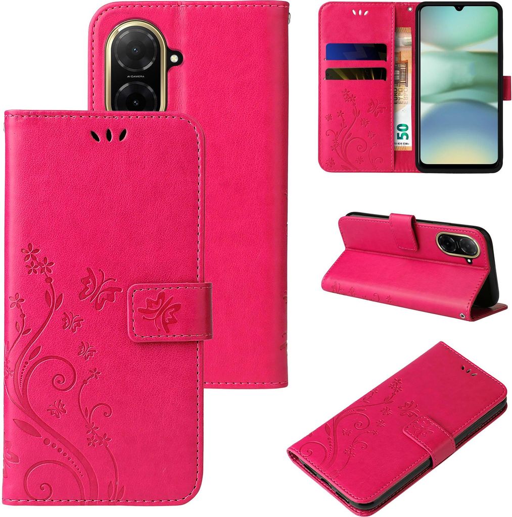 Handyhülle für Xiaomi Redmi A5 Floral Blumen Schmetterling Produktbild 