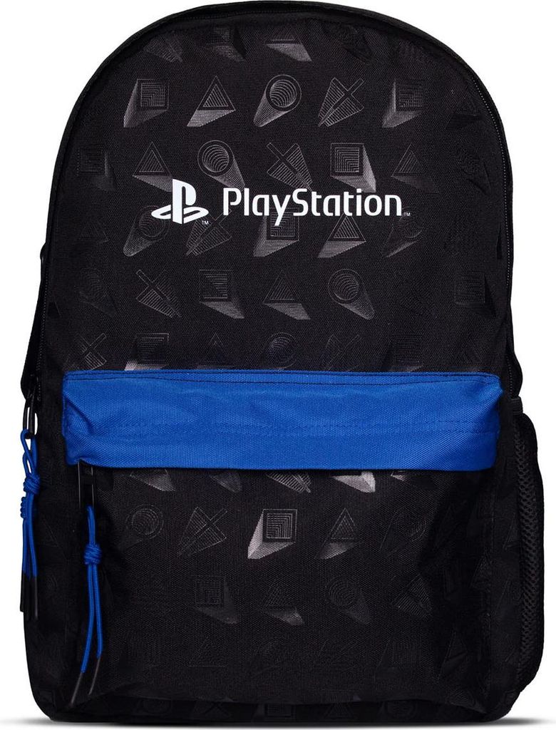 PlayStation Rucksack PS2 Black & Blue Backpack Gamer Gaming Classic Logo