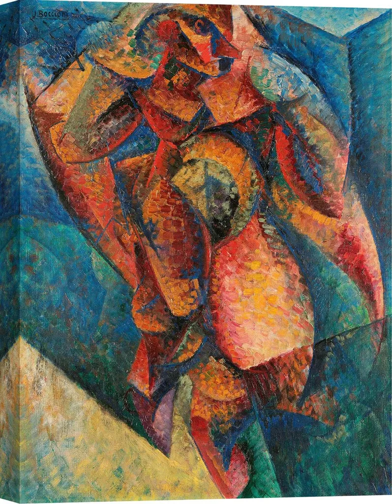 Stampa su tela Umberto Boccioni – Corpo umano (dinamica), 1913 – 60 x 40 cm