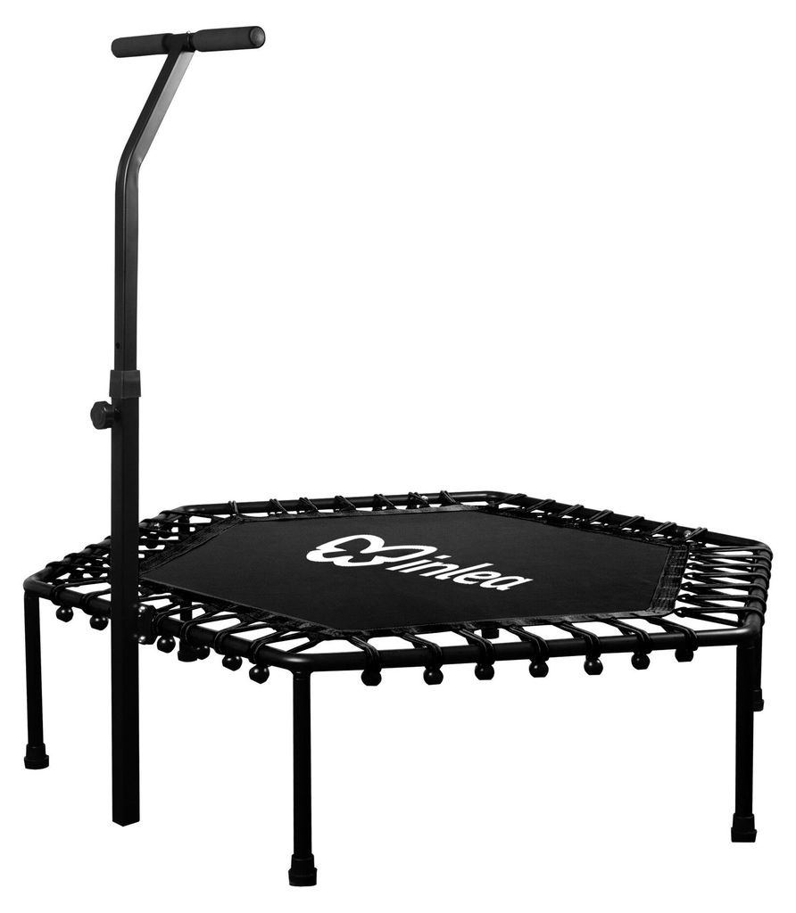 INLEA FITNESS Trampolína 130 cm s madlem – černá Obrázek produktu 