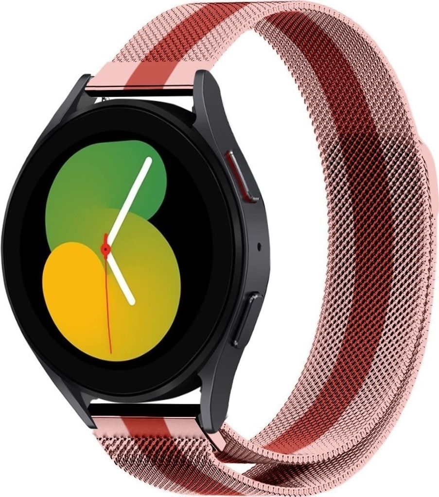 Strap-it Milanese Armband - Kompatibel mit Samsung Galaxy Watch 5 Armband 40mm Edelstahl Armband mit Magnetverschluss - Ersatzarmband - Hochwertige...