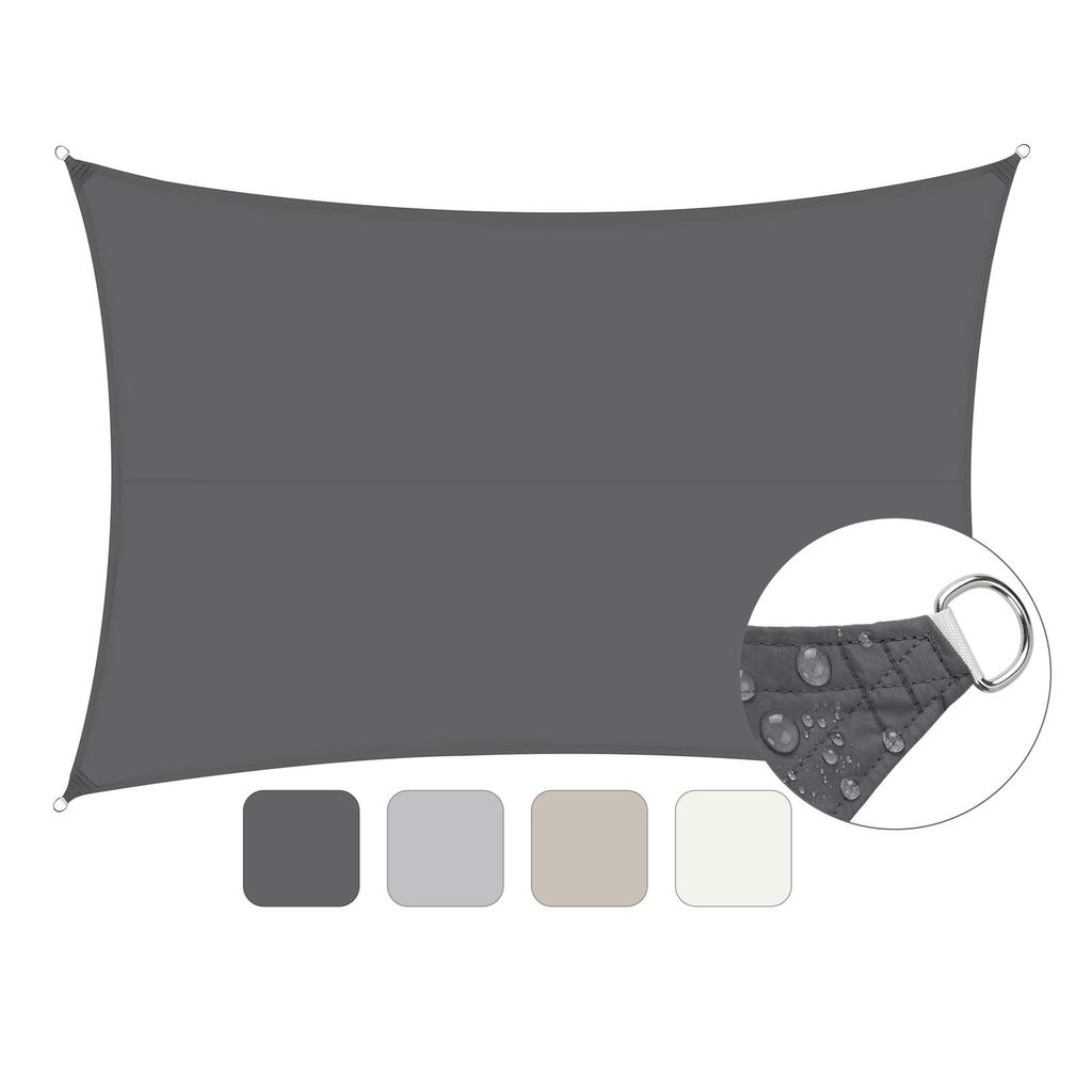 Sonnensegel Balkon 160g/m² Polyester UV Schutz Sonnenschutz Produktbild 
