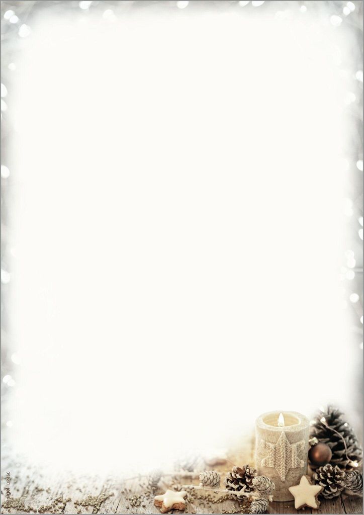 SIGEL DP450 Weihnachts-Motiv-Papier "Beige Christmas Candle" - beige, braun, weiß - 90 g/m² - A4 - 25 Blatt