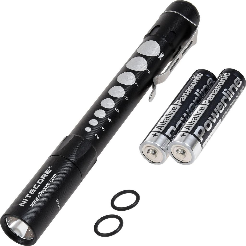 Nitecore Taschenlampe MT06MD im Kugelschreiberformat max. 180 Lumen Schwarz