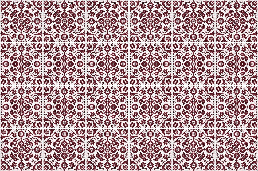 Fliesenaufkleber 20 x 20 cm – 24 Stück – Selbstklebend – Wasserfest – Pflegeleicht – Hitzebeständig – Für Küche & Bad – Von Folkl...