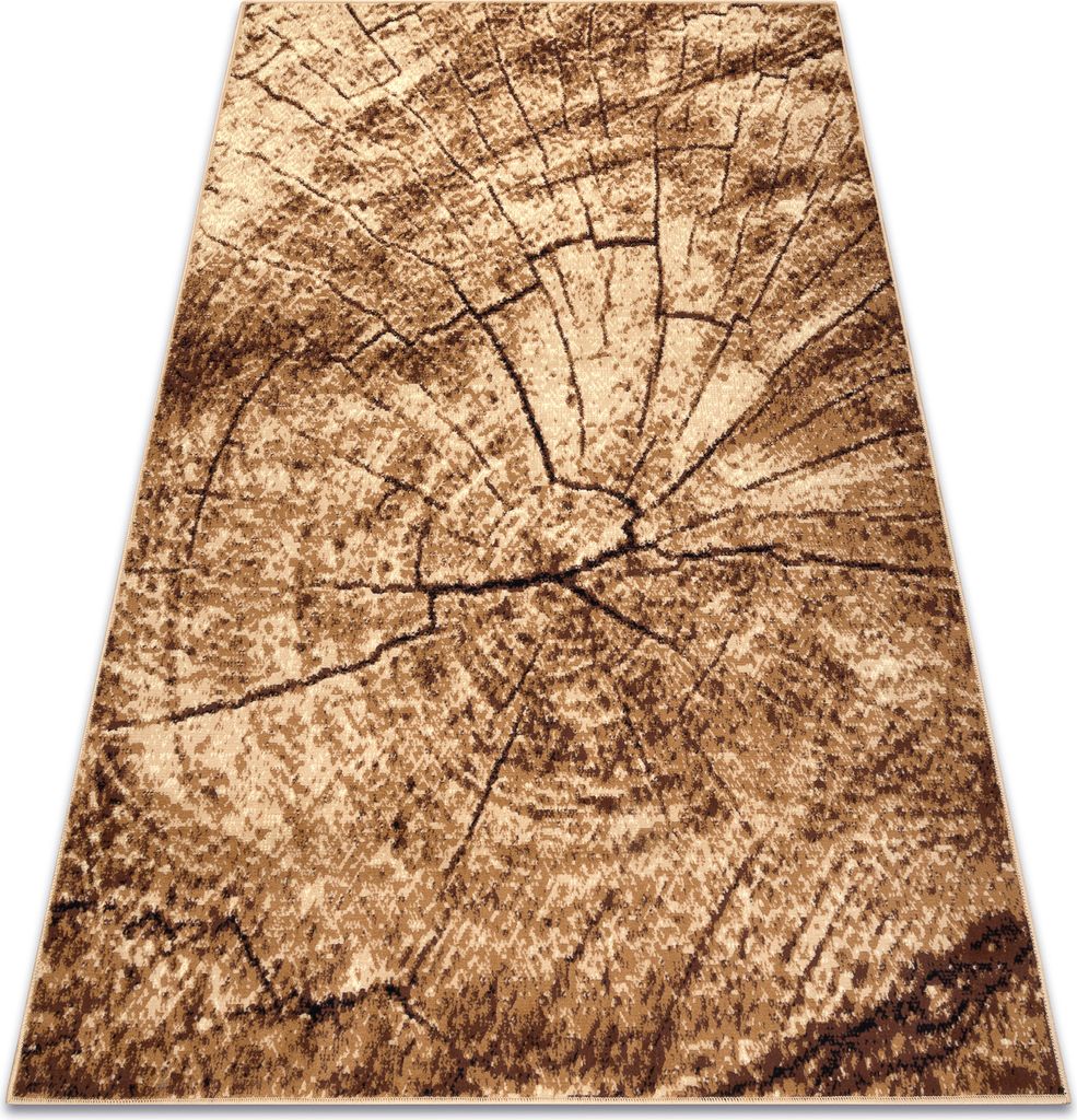 Dywan BCF Morad PIEŃ drzewo drewno - beż beżowy 160x220 cm Zdjęcie produktu 