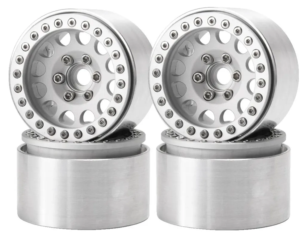 Jantes RC 1:10 pour circuit et drift Argent mat aluminium série N0. 01
