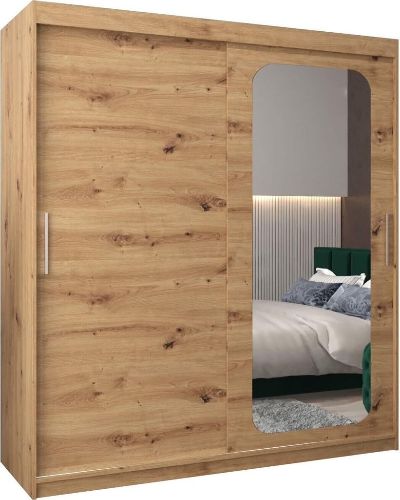 MEBLE KRYSPOL Promo 2180 Schlafzimmerschrank zwei Schiebetüren - Artisan