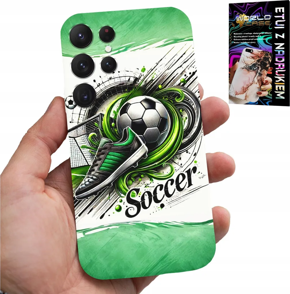 S23 Ultra Cover Calcio Design + Folia Protettiva | Shop Online