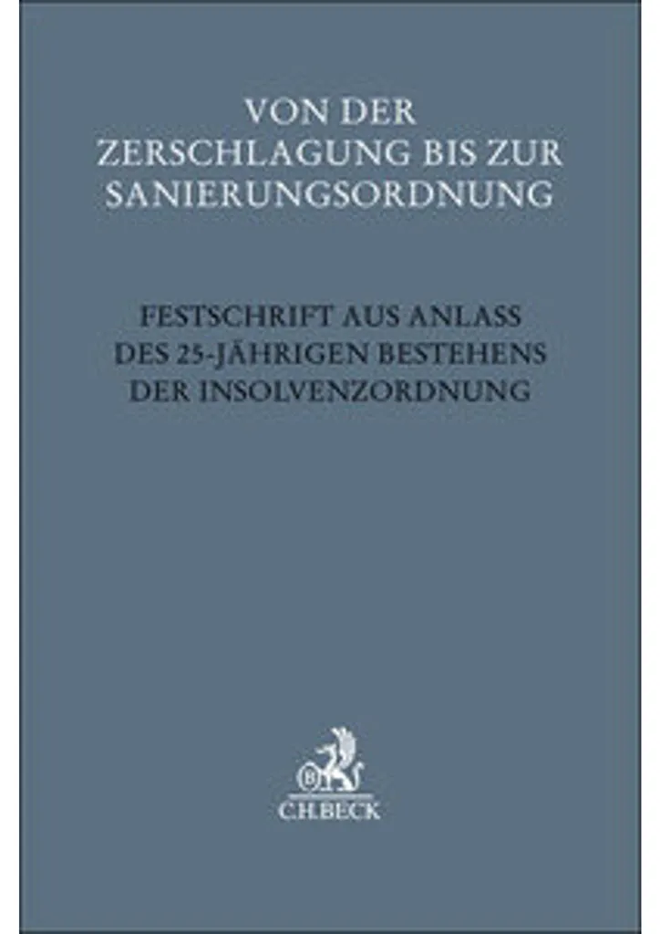 Ouvrage Droit : Von der Zerschlagung bis zur Sanierungsordnung (Allemand)