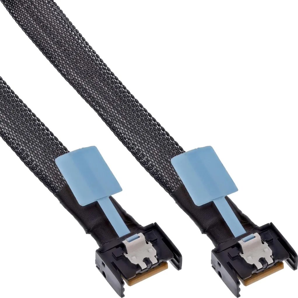 Câble MCIO x4 InLine 27662A Mâle vers Mâle pour Serveur et Réseau