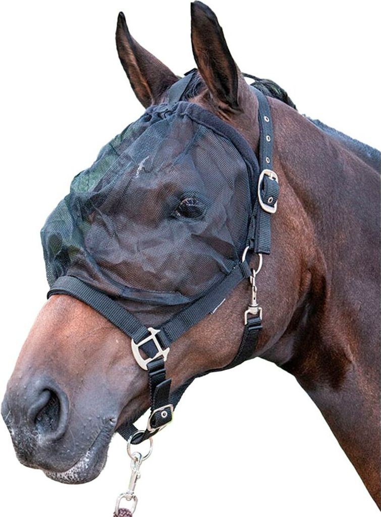 Harry ́s Horse Fly Mask Halfter Schwarz Shetland Schwarz Shetland