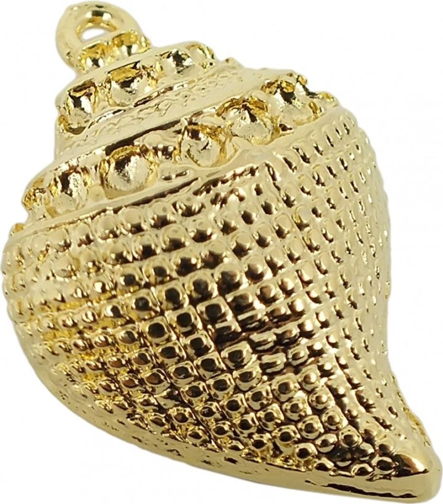 Anhänger Muschel Messing gelbgoldfarben Minott 27930