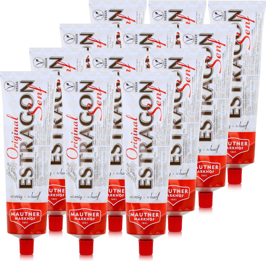 Mautner Estragon Senf 330g - Das würzig scharfe Original Produktbild 