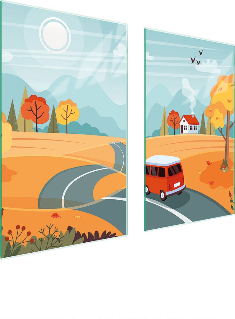 Glasschutzplatte Für Herd 75X52 Auto