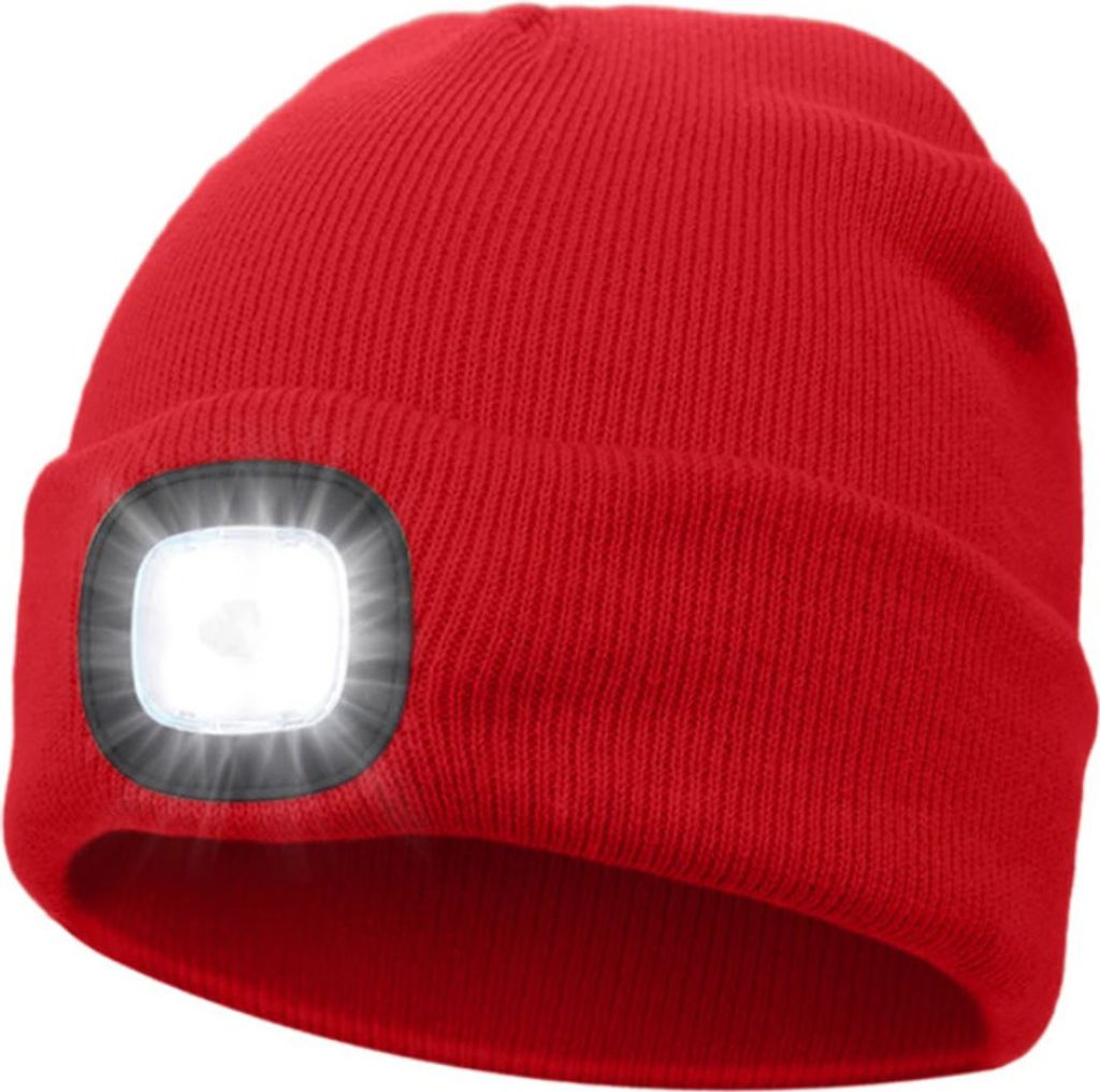 LED Mütze mit Licht, Beleuchtete Mütze Aufladbar USB für Produktbild 1