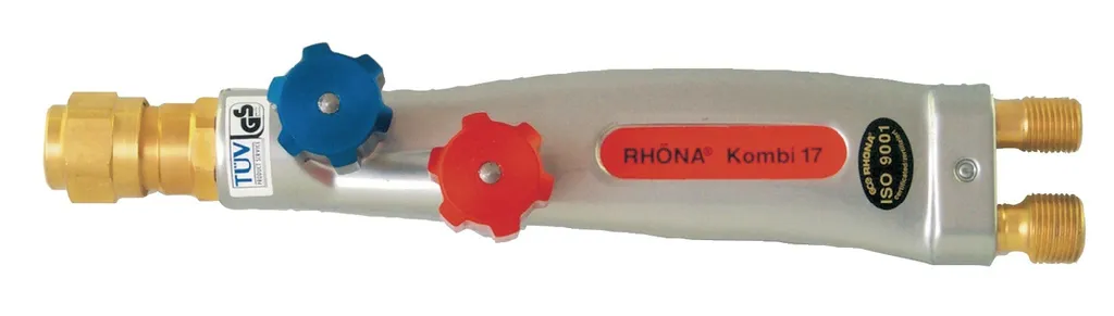Robinet de bouteille RHÖNA Kombi 17 en alu monobloc filetage M 21,5x20