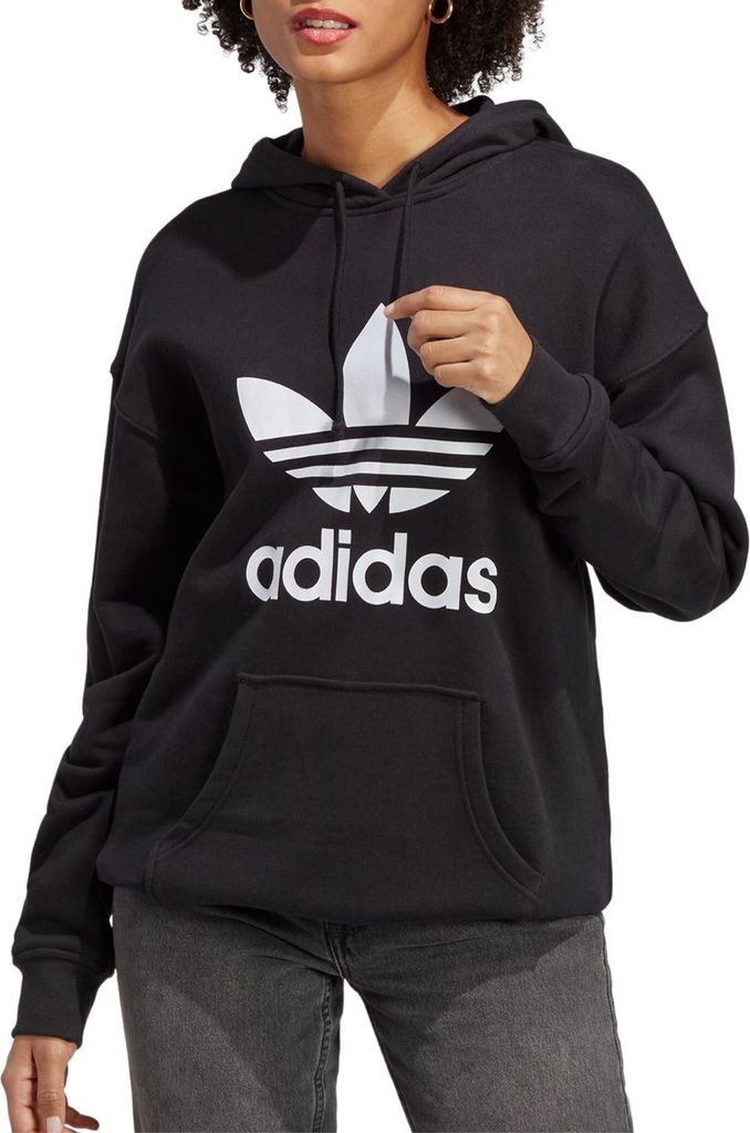 Adidas Women's Trefoil Hoodie schwarz Baumwolle S