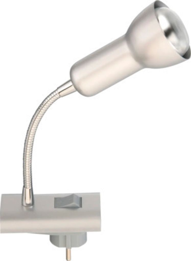 Zásuvková lampa Světlo na čtení H 22,5 cm titanové barvy Obrázek produktu 