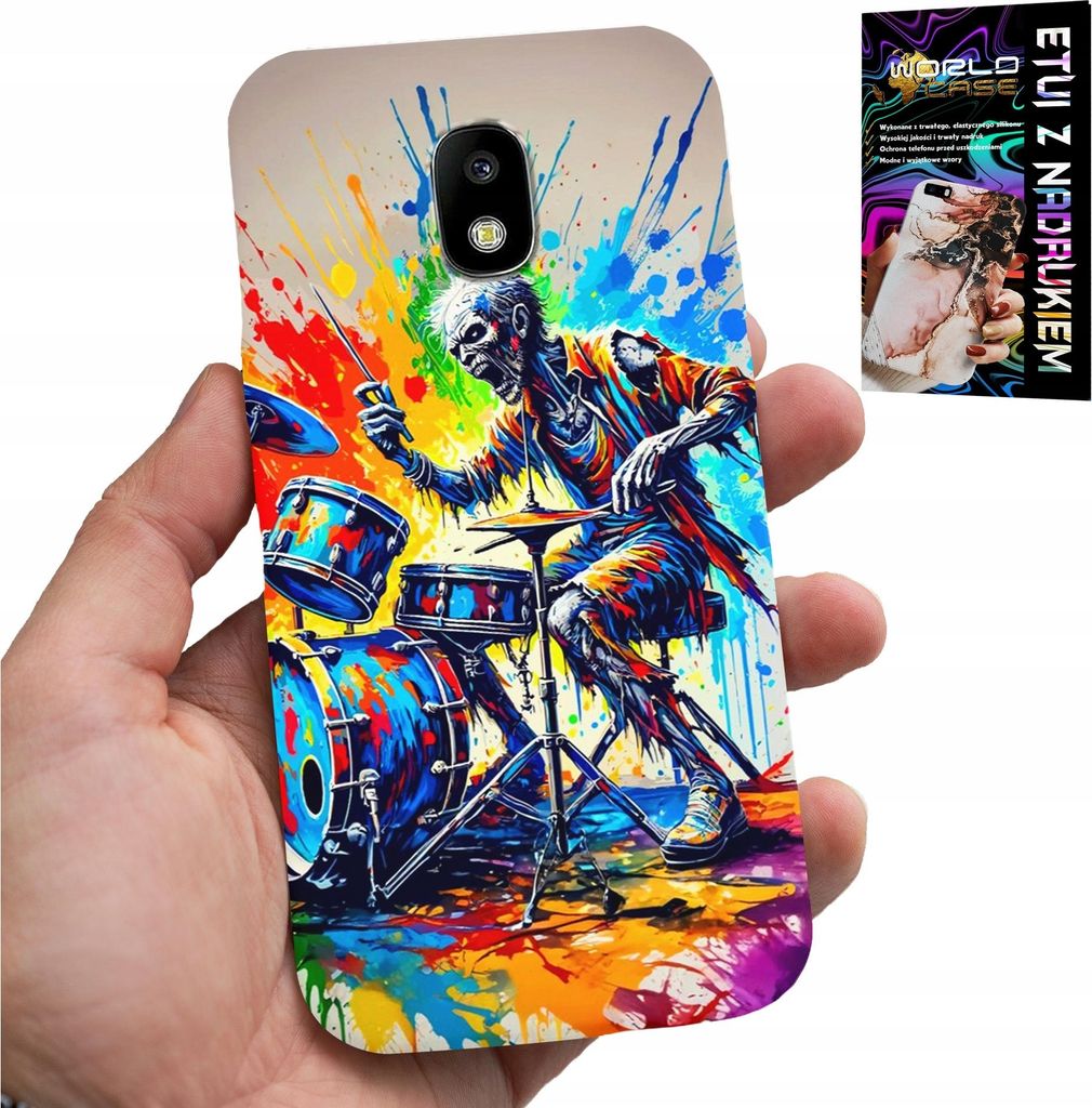 Fall Für Samsung Galaxy J5 2017 - Rock Trommel Trommeln Skelett Abdeckung