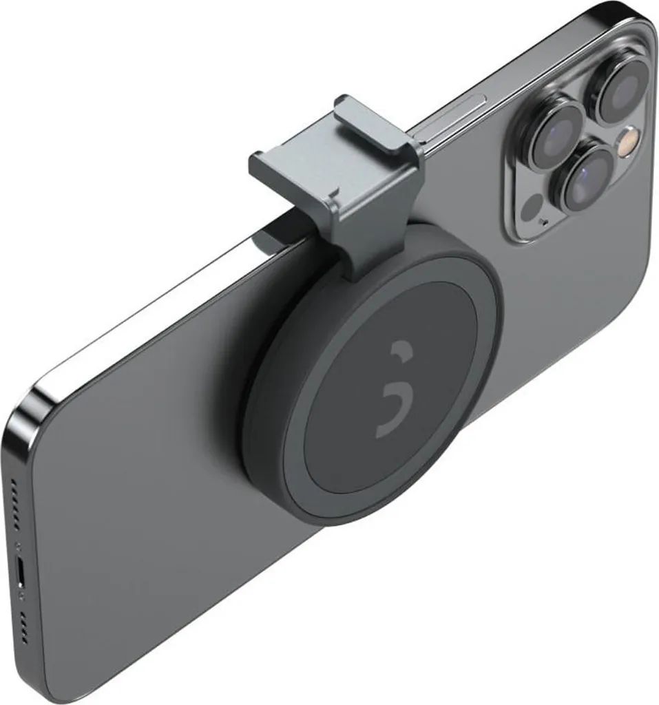 Support de Fixation Griffe Froide pour Accessoires Vidéo Smartphone Noir