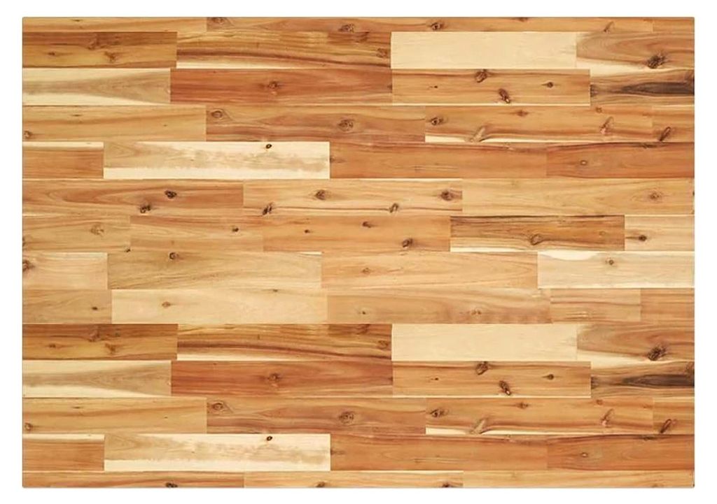 Schreibtischplatte mit Ölbeschichtung 100x70x2 cm aus massivem Akazienholz, Arbeitsplatte, Küchenarbeitsplatte, Ersatztischplatte, Tischplatte