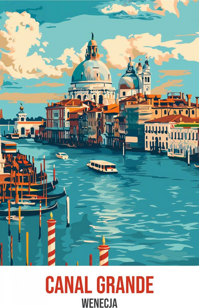 Plakat 68x98cm Canal Grande
