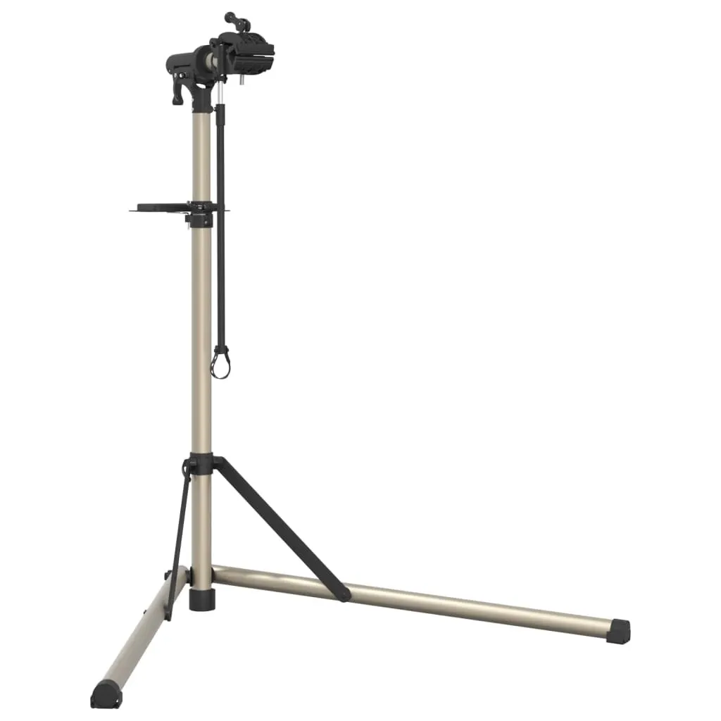 Support vélo aluminium pliable 102-160 cm avec pince rotative 360°