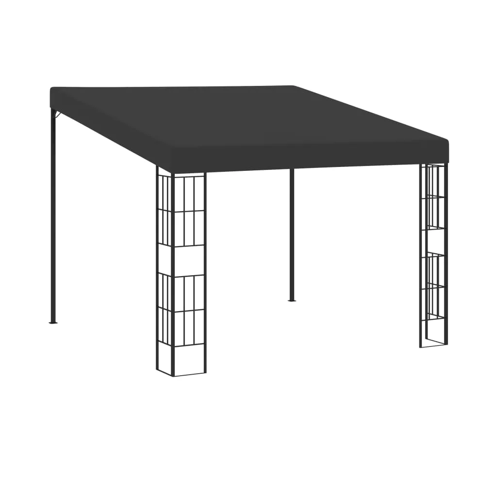 Pavillon mural 3x3 m anthracite - Solution d'ombrage fixe sans encombre - 8