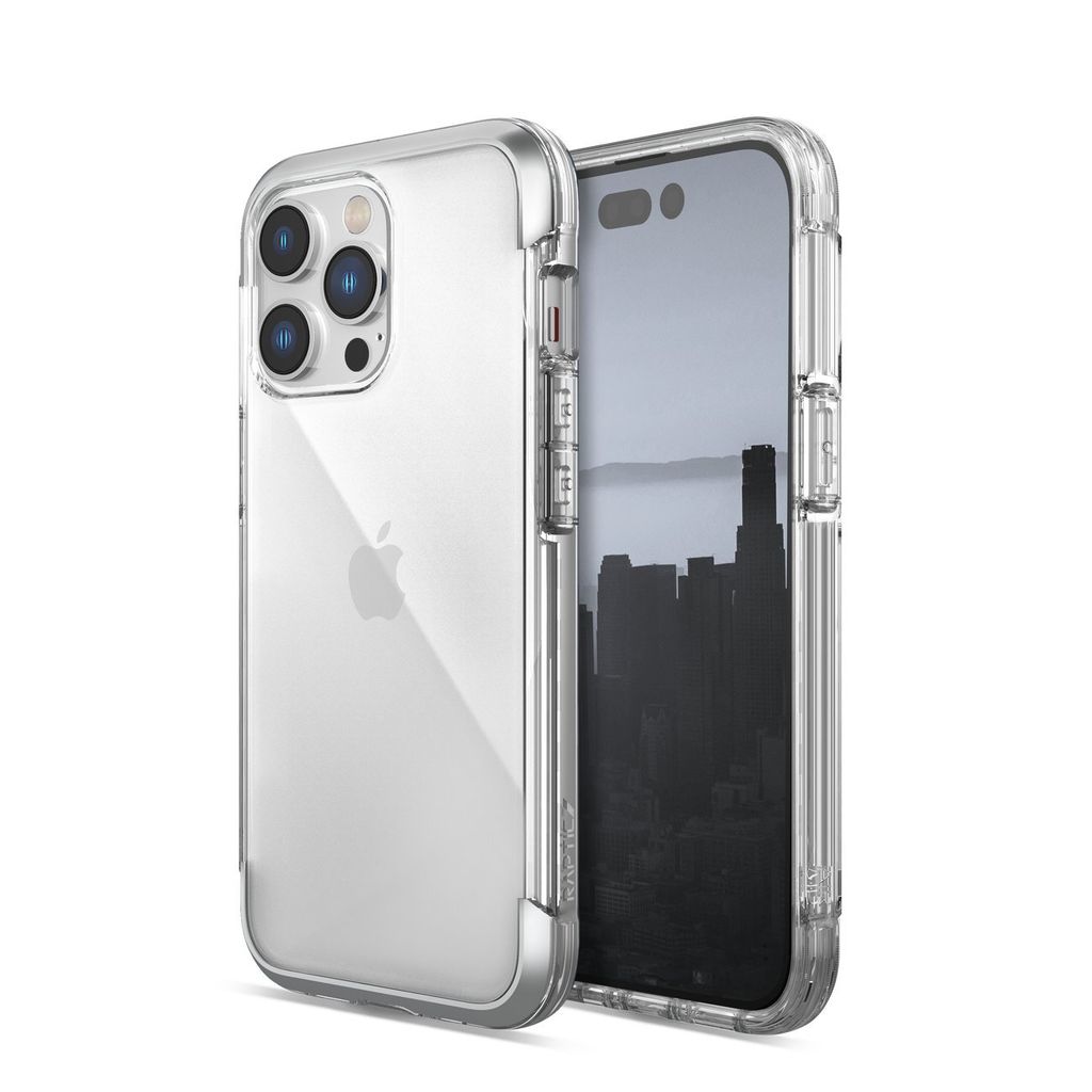 Raptic X-Doria Air Case iPhone 14 Pro Max Panzerhülle Silber