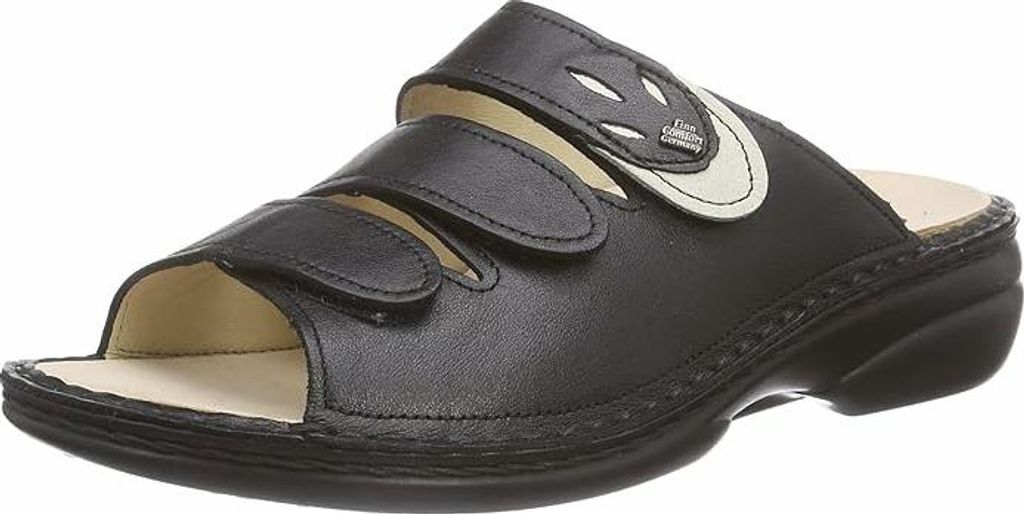 Finn Comfort Komfort Slipper NEIVA Damen 31313733343131 Schwarz 38 EU