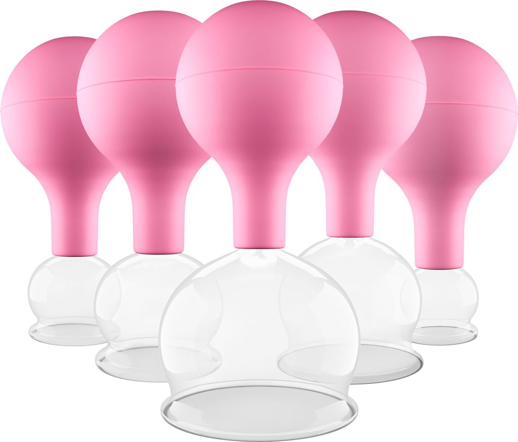 Pulox Schröpfgläser Set aus Echtglas 5 Stück. diverse Produktbild 