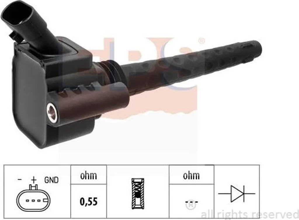 Bobine d'allumage haute tension OE 55224110 pour Brera et Mito