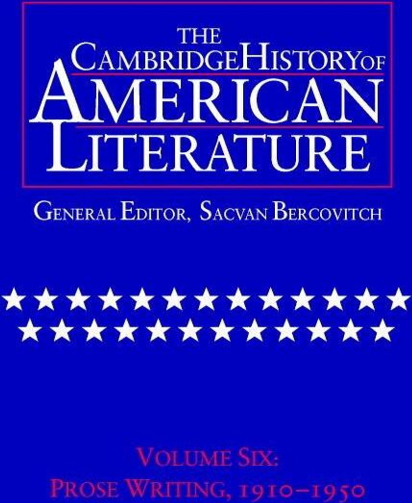 The Cambridge History of American Literature