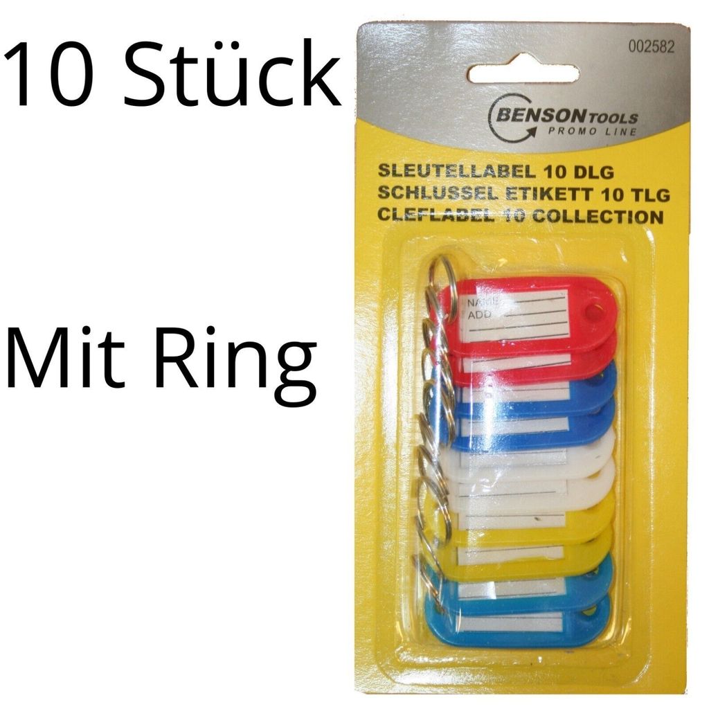 510 Karteo Schlüsselschilder Blanko - Zum Selbstbedrucken Für Alle Fälle