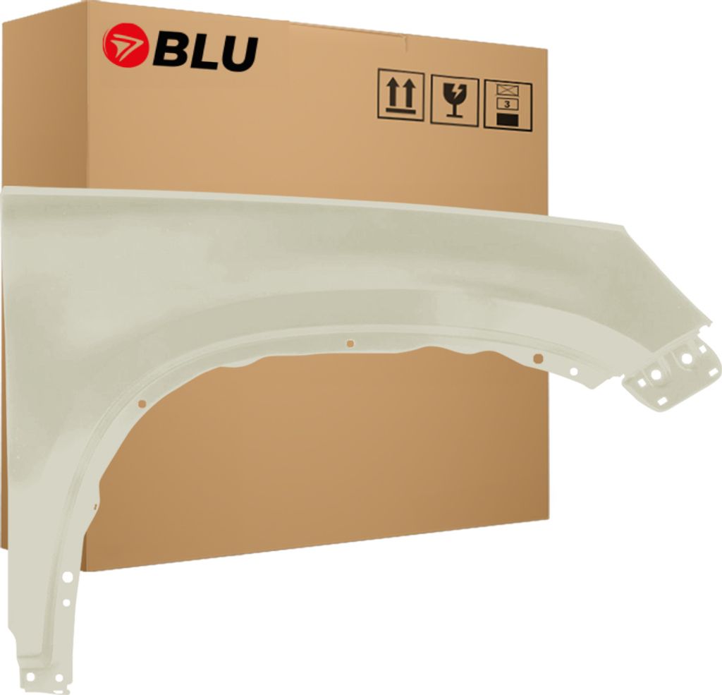BLU Kotflügel Passend für VW Volkswagen Tiguan I 5N 5N2 LR7L Rechts Silber SilberLeaf | 2007-2016 | Vorderseite Vorne | Lackiert | Einbaufertig
