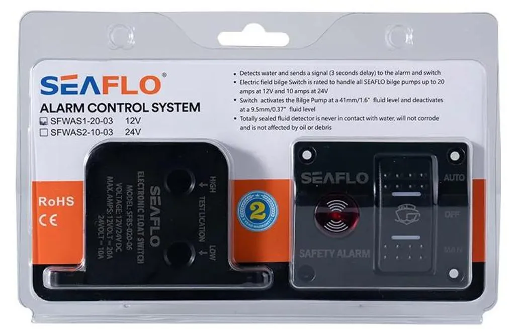Contacteur de niveau d'eau automatique 12V pour pompe de cale SFWAS1
