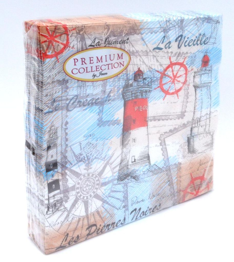 Maritime Lunch-Servietten Premium 20 Stück 33 x 33 cm