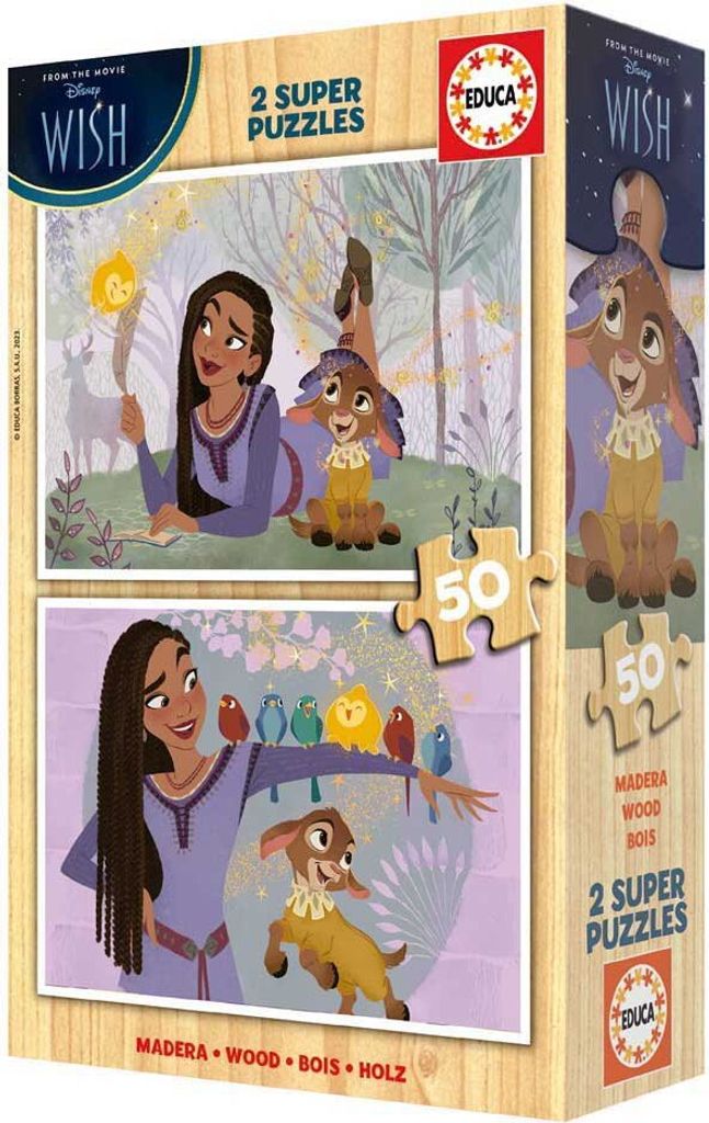 EDUCA Puzzle en bois Wish 2x50 pièces Image du produit 