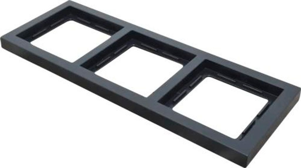 ROTH LANGE 59246 Rahmen 3-fach Primo 2.0 schwarzgrau