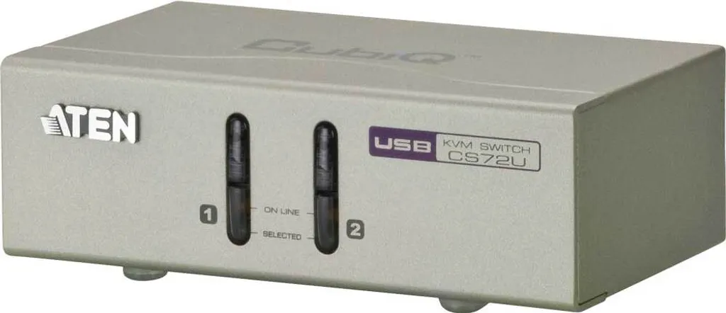 Contrôlez 2 PC avec 1 Clavier Souris Aten CS72U KVM Audio VGA Complet